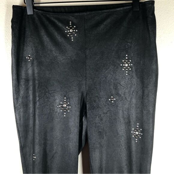 Free People Embellished Vegan Skinny Pant in Black Size 28 - Picture 2 of 7